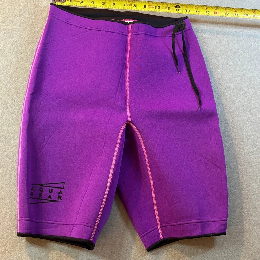 VTG Nike Aqua Gear Wetsuit Set Womens L/XL Purple Black Neoprene 90s Surf Swim